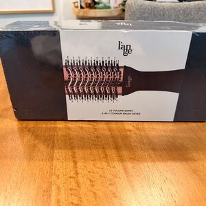 Lange 2-in-1 Titanium Brush Dryer in Black and Rose Gold